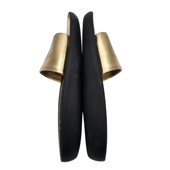 Louis Vuitton Sunbath Slide Sandal Flat Gold Brown Monogram Canvas Size 38 US 8 - Picture 4 of 12